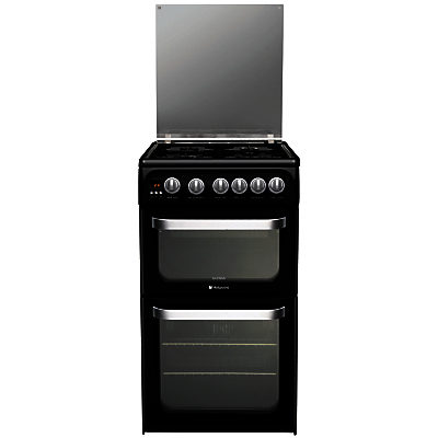 Hotpoint Ultima HUG52K Gas Cooker, Black Hotpoint Ultima HUG52K Gas Cooker, Black